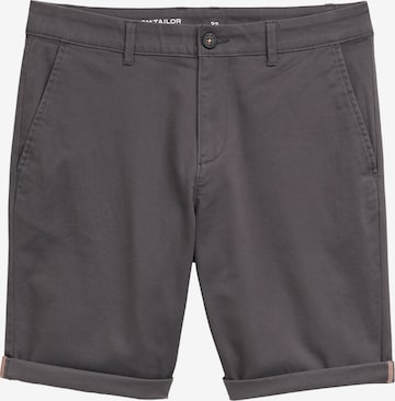 TOM TAILOR Slim fit Chino trousers in Grey: front