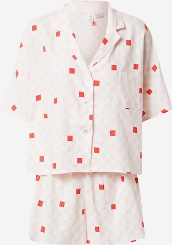 Cotton On Body Korte pyjama in Roze: voorkant