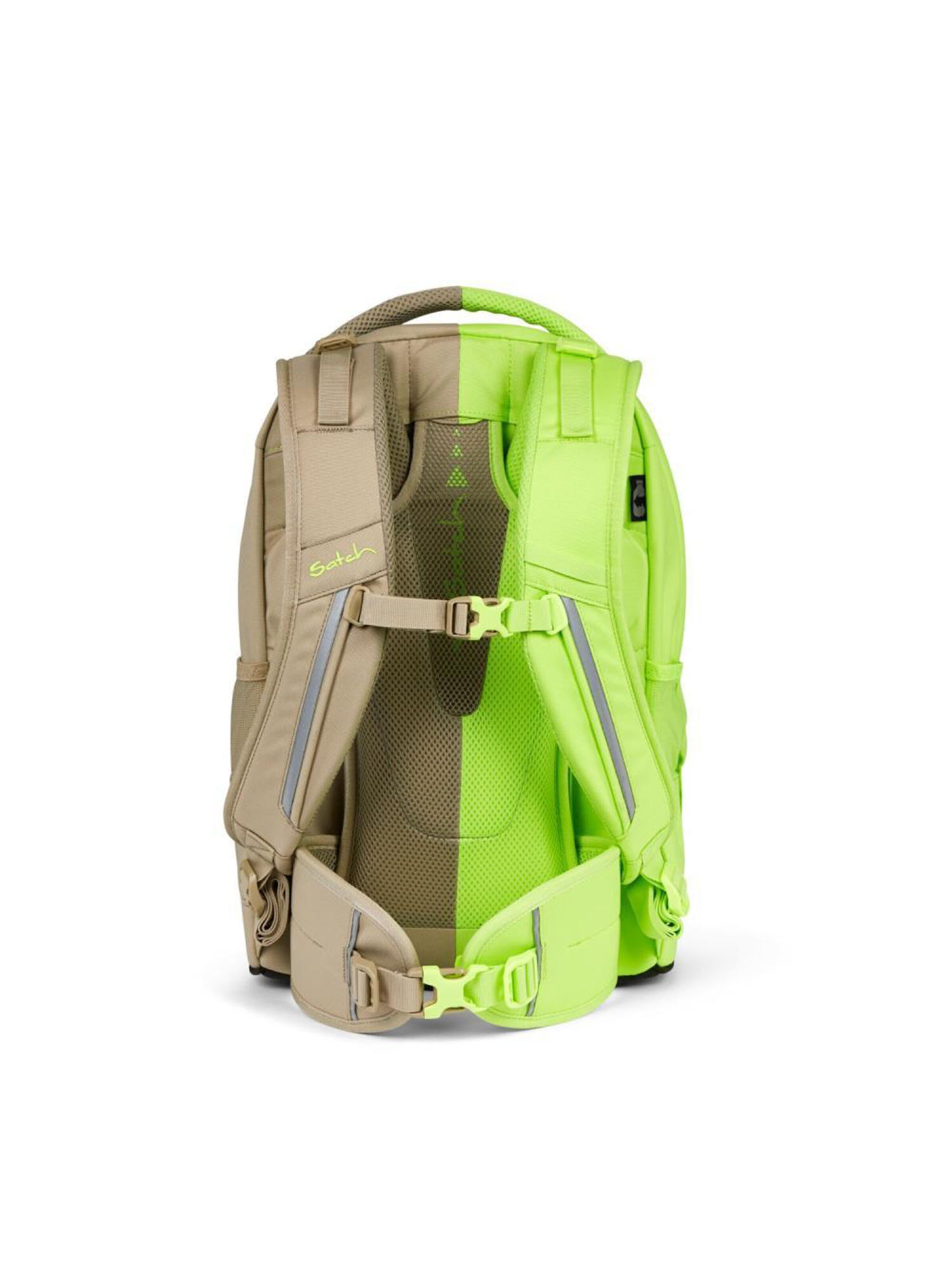 Satch Backpack 'Double Trouble Think Twice' in Green