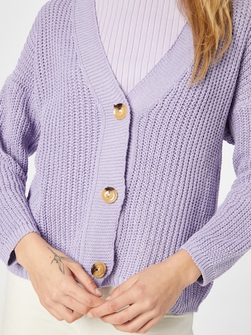 Hailys Knit cardigan 'Kim' in Purple