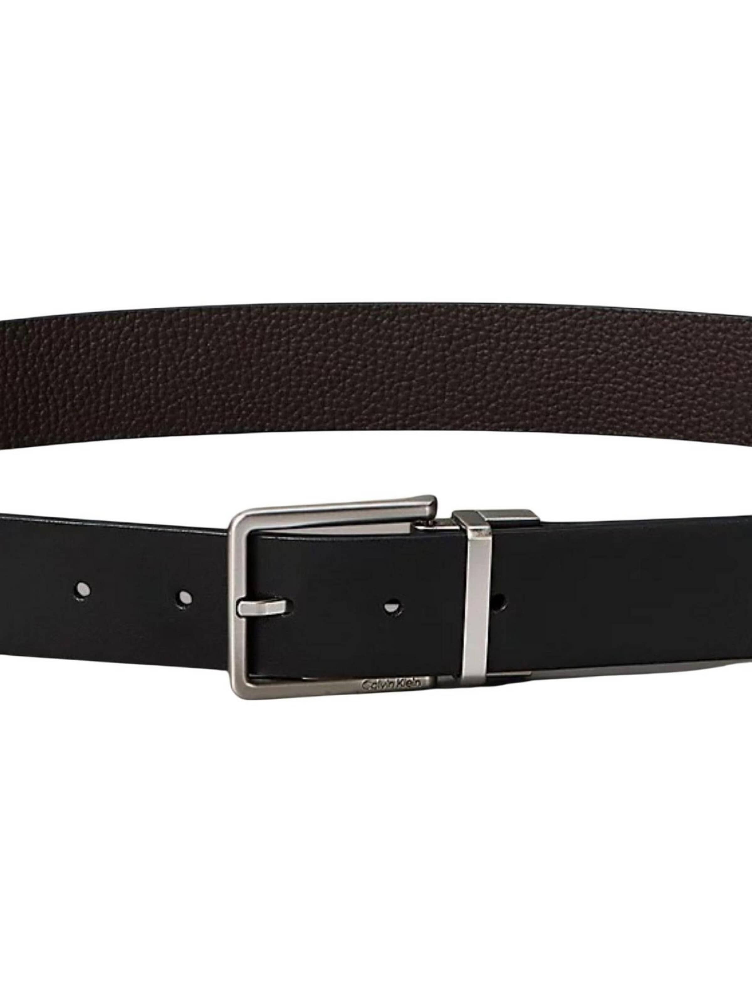 Cintura 'WARMTH BUCKLE SMOOTH 35MM ADJ/RE LV04D7064G' di Calvin Klein in nero