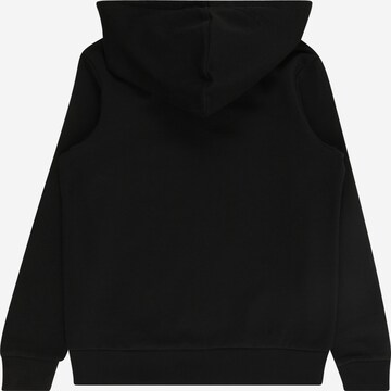 Jack & Jones Junior Zip-Up Hoodie 'MIKK' in Black