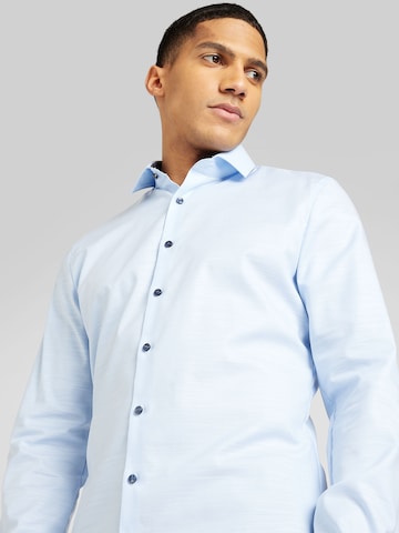 OLYMP Slim Fit Businesshemd in Blau
