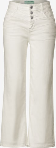 STREET ONE Wide leg Jeans in Beige: front