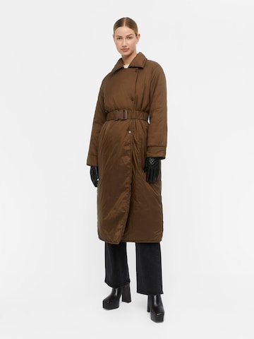 OBJECT Płaszcz zimowy 'Dagmar' w kolorze brązowy