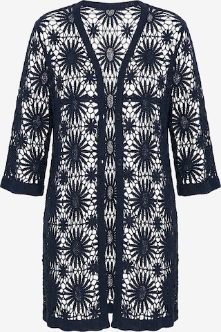 Ulla Popken Knit Cardigan in Blue: front