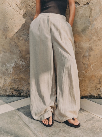 The Set Wide Leg Hose in Blau: Vorderseite