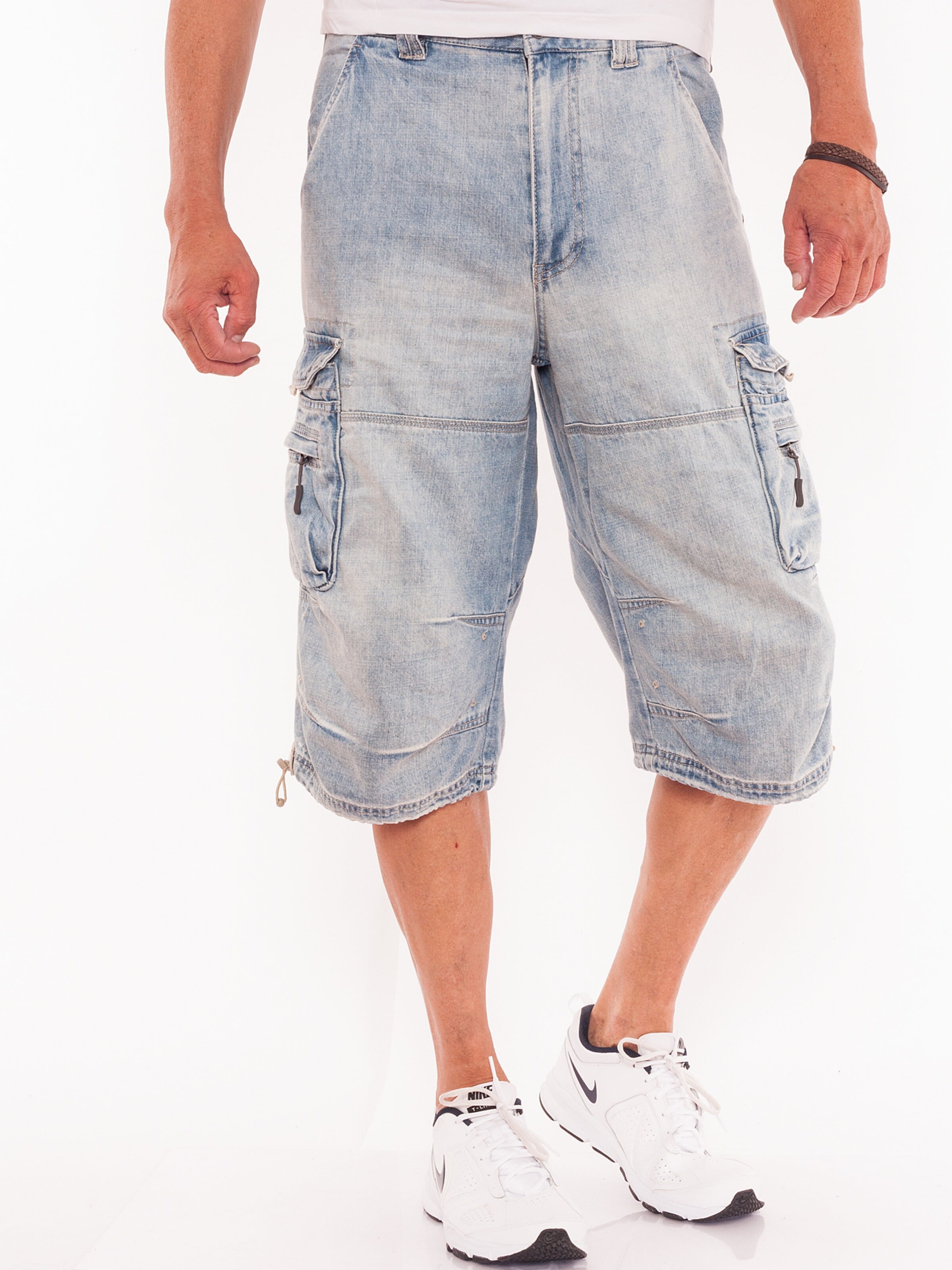 JET LAG Regular Cargo Jeans 'Safety B' in Blue: front
