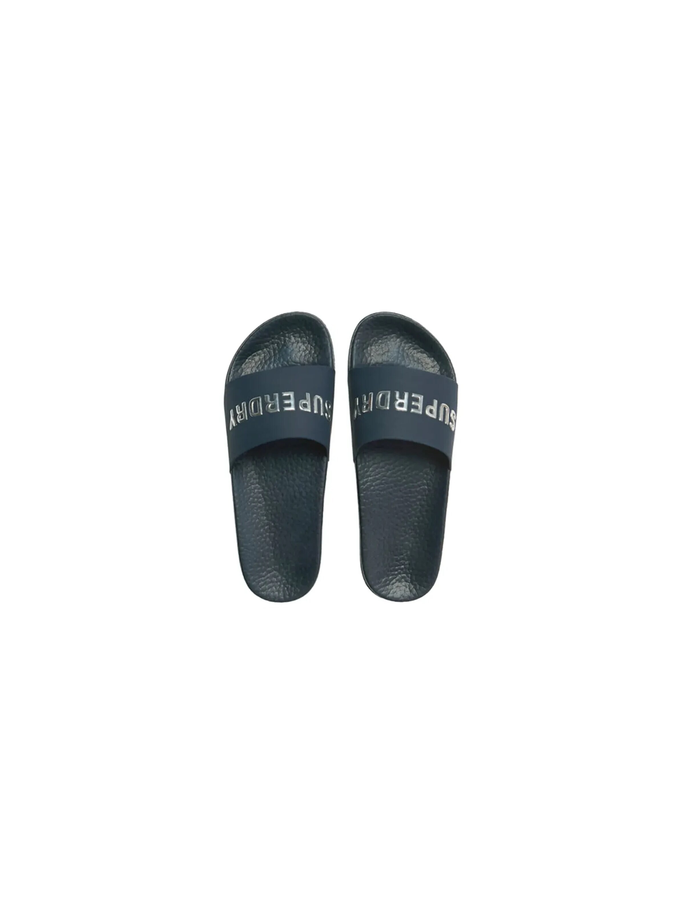Superdry & Co Strand-/badschoen 'Premium Metallic' in Blauw
