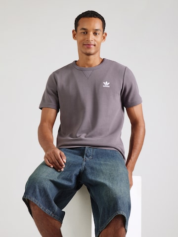 ADIDAS ORIGINALS Tričko 'Trefoil Essentials' - Sivá: predná strana