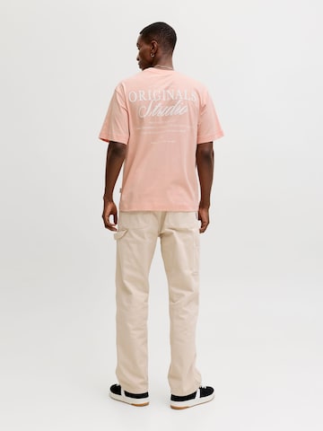 JACK & JONES T-Shirt 'JORNorrebro' in Pink