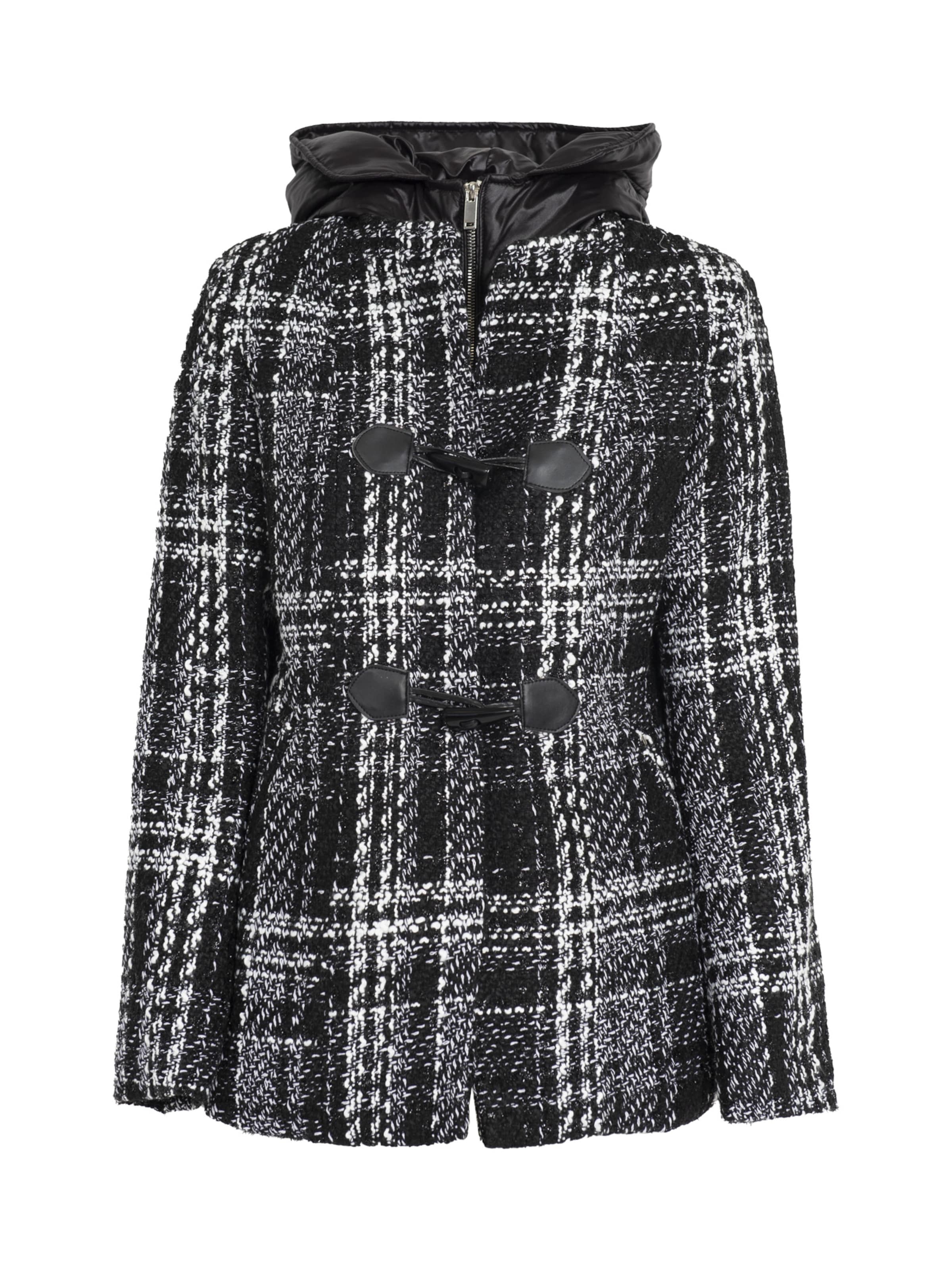 Influencer - Casaco meia-estação em preto: frente