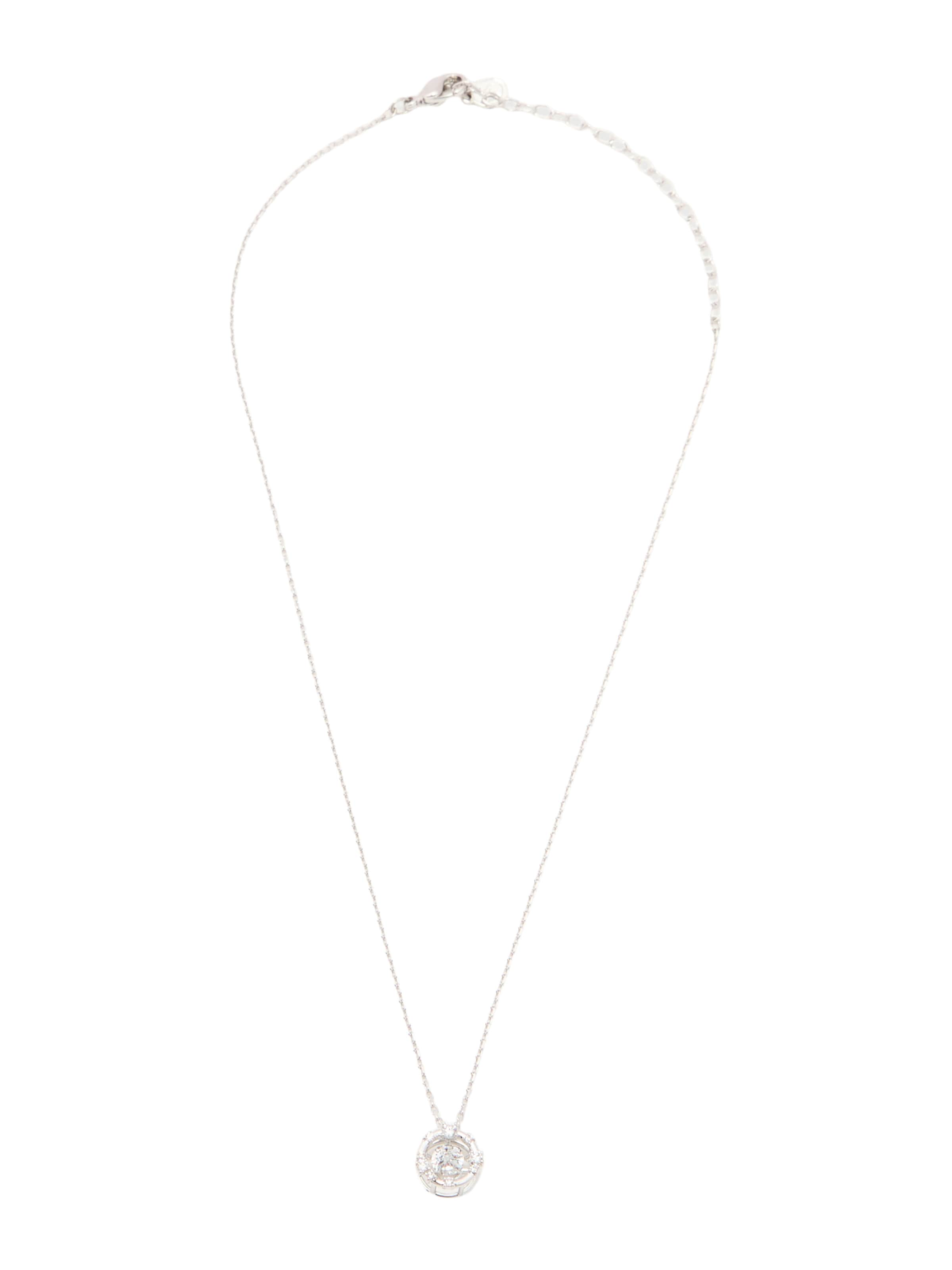 Swarovski Lánc - ezüst: elől