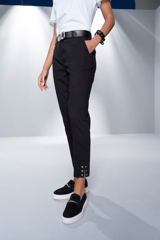 heine Regular Trousers with creases in Black