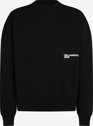 KARL LAGERFELD JEANS Sweatshirt in Black: front