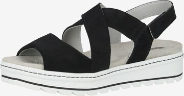 Bama Sandals in Black: front