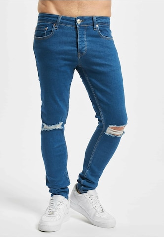 2Y Premium Regular Jeans 'Linus' in Blauw: voorkant