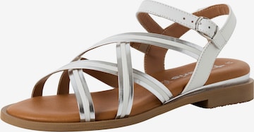 Tamaris Strap sandal in White: front
