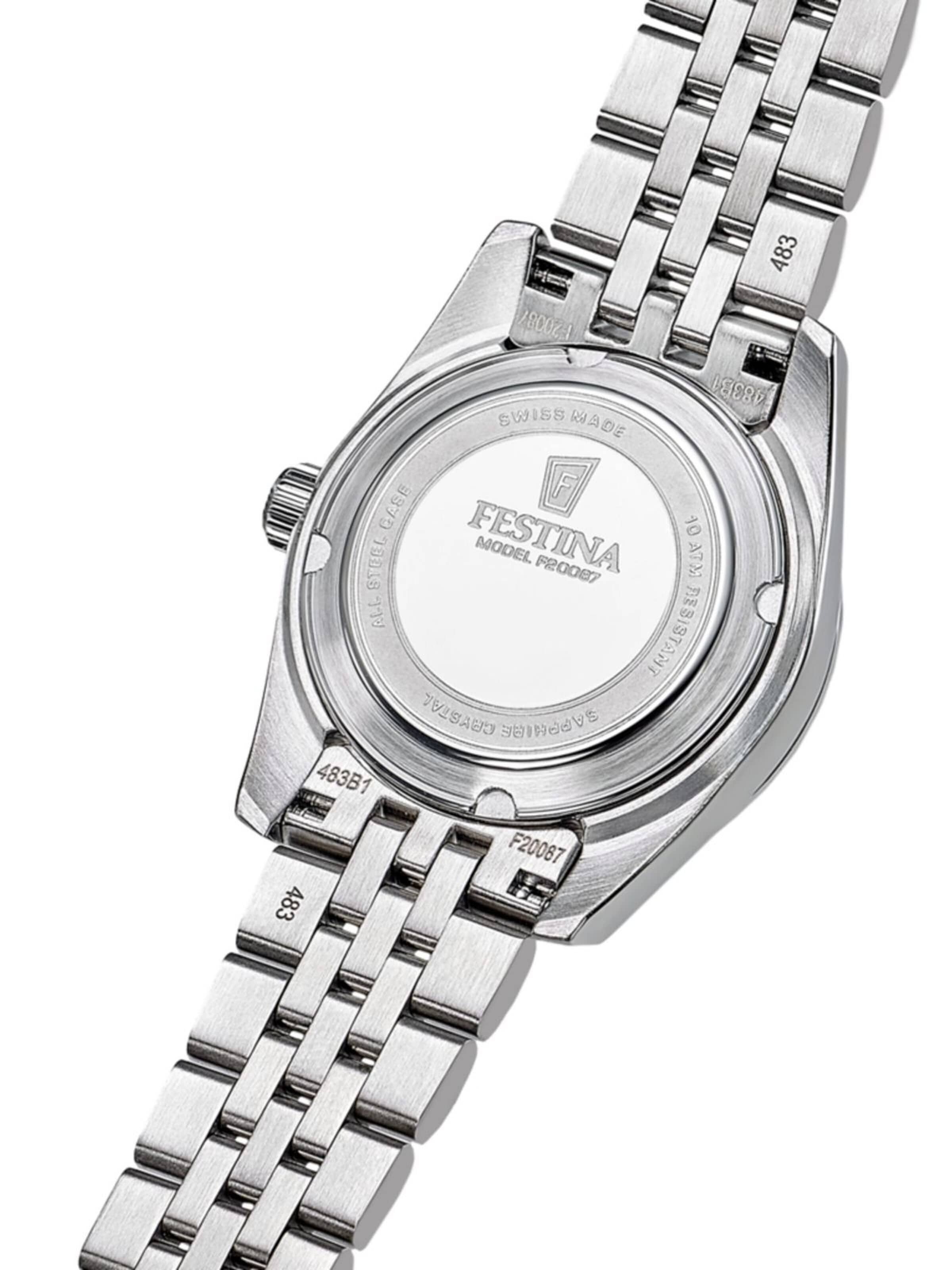 Montre à affichage analogique FESTINA en argent