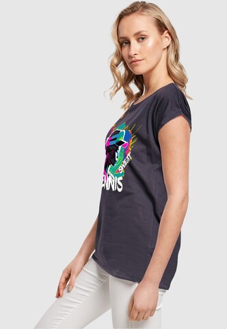 T-shirt 'Tennis Love, Sweat' Merchcode en bleu