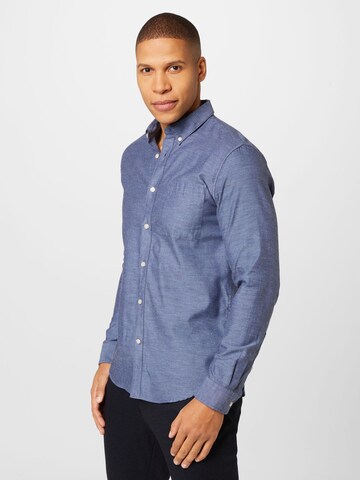 Matinique Regular fit Button Up Shirt 'Trostol' in Blue: front