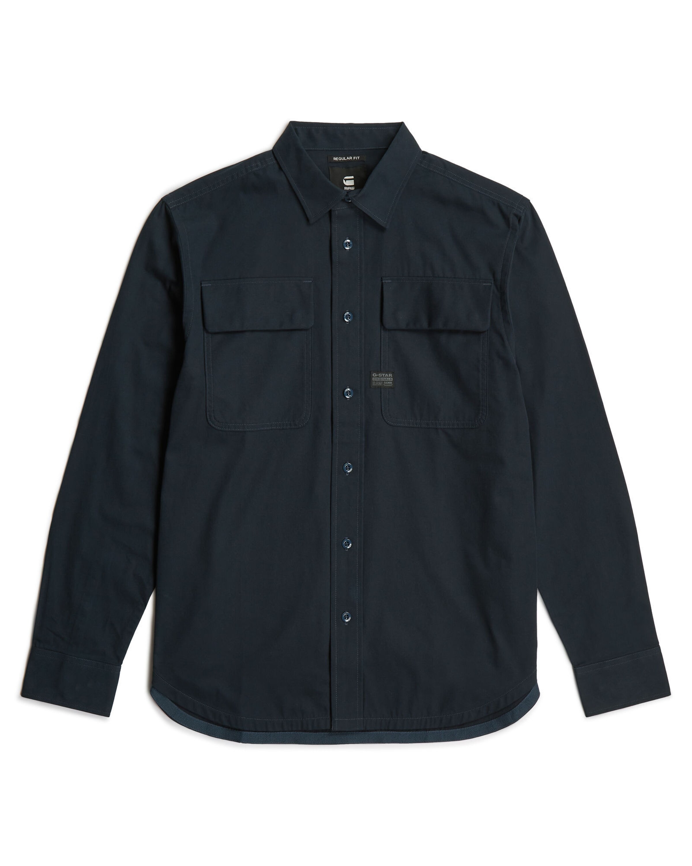 G-STAR Regular fit Button Up Shirt in Blue: front