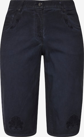 Ulla Popken Regular Traditional Pants in Blue: front