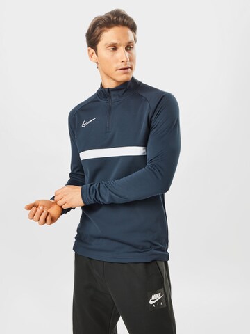 NIKESportska sweater majica 'Academy' - plava boja: prednji dio