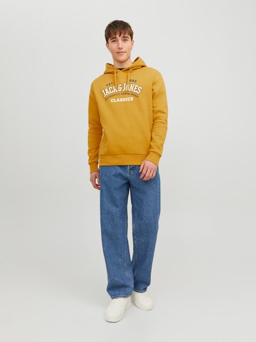 Felpa di JACK & JONES in giallo