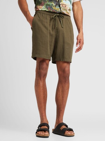 Only & Sons Regular Pants 'TEL' in Green: front