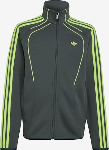 ADIDAS ORIGINALS Sweatvest 'SPACER TRACK' in Grijs: voorkant