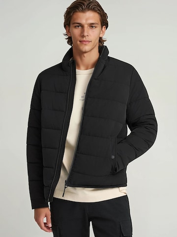 Giacca di mezza stagione di Funky Buddha in nero: frontale