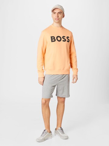 BOSS Sweatshirt 'WeBasic' in Oranje