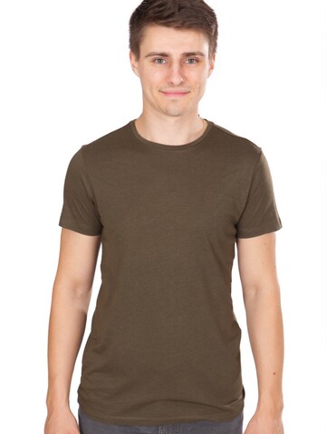 Life-Tree Shirt 'Ecovero Basic Fern Green' in Green: front