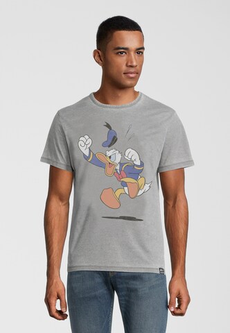 Recovered Shirt 'Disney Angry Donald Duck' in Grey: front