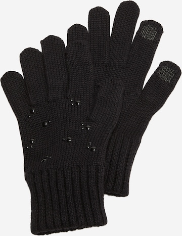 s.Oliver Gloves in Black: front