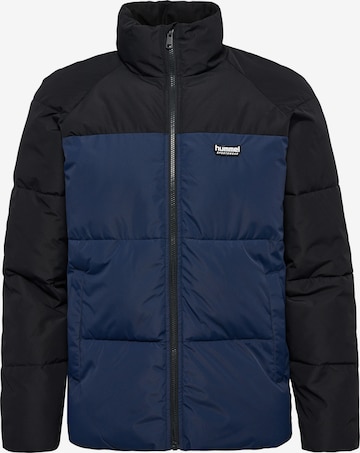 Hummel Winterjas in Blauw: voorkant
