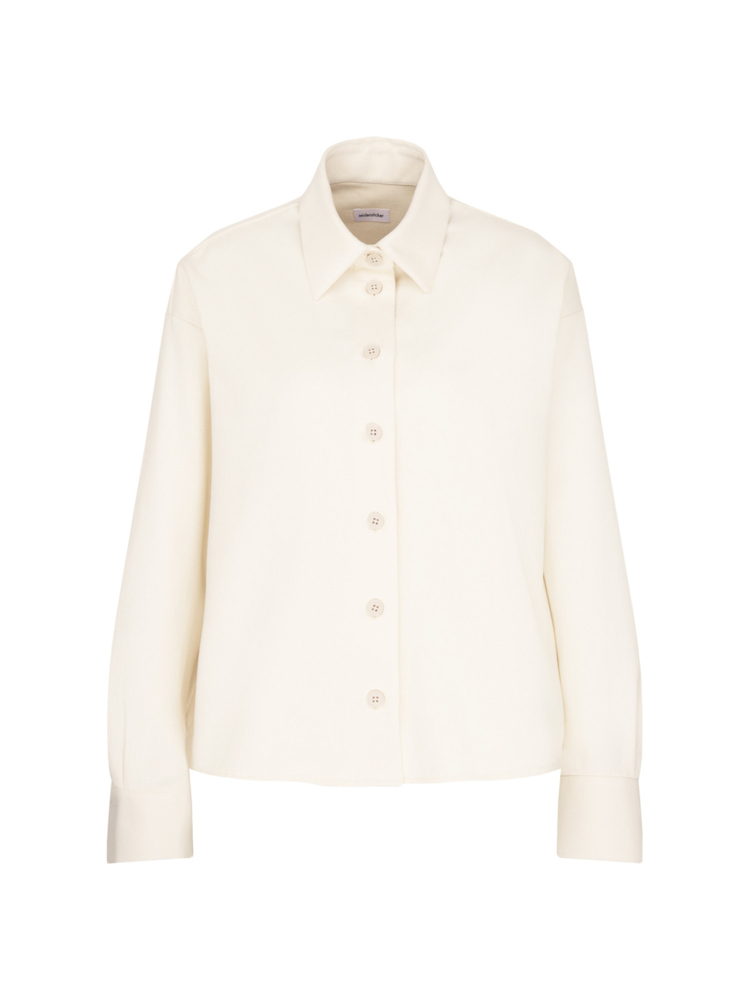 SEIDENSTICKER Blouse 'Schwarze Rose' in Wit: voorkant