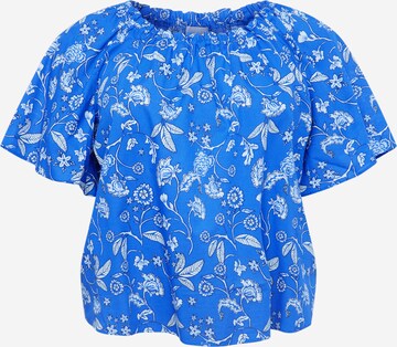 Persona by Marina Rinaldi Blouse 'BIG' in Blauw: voorkant