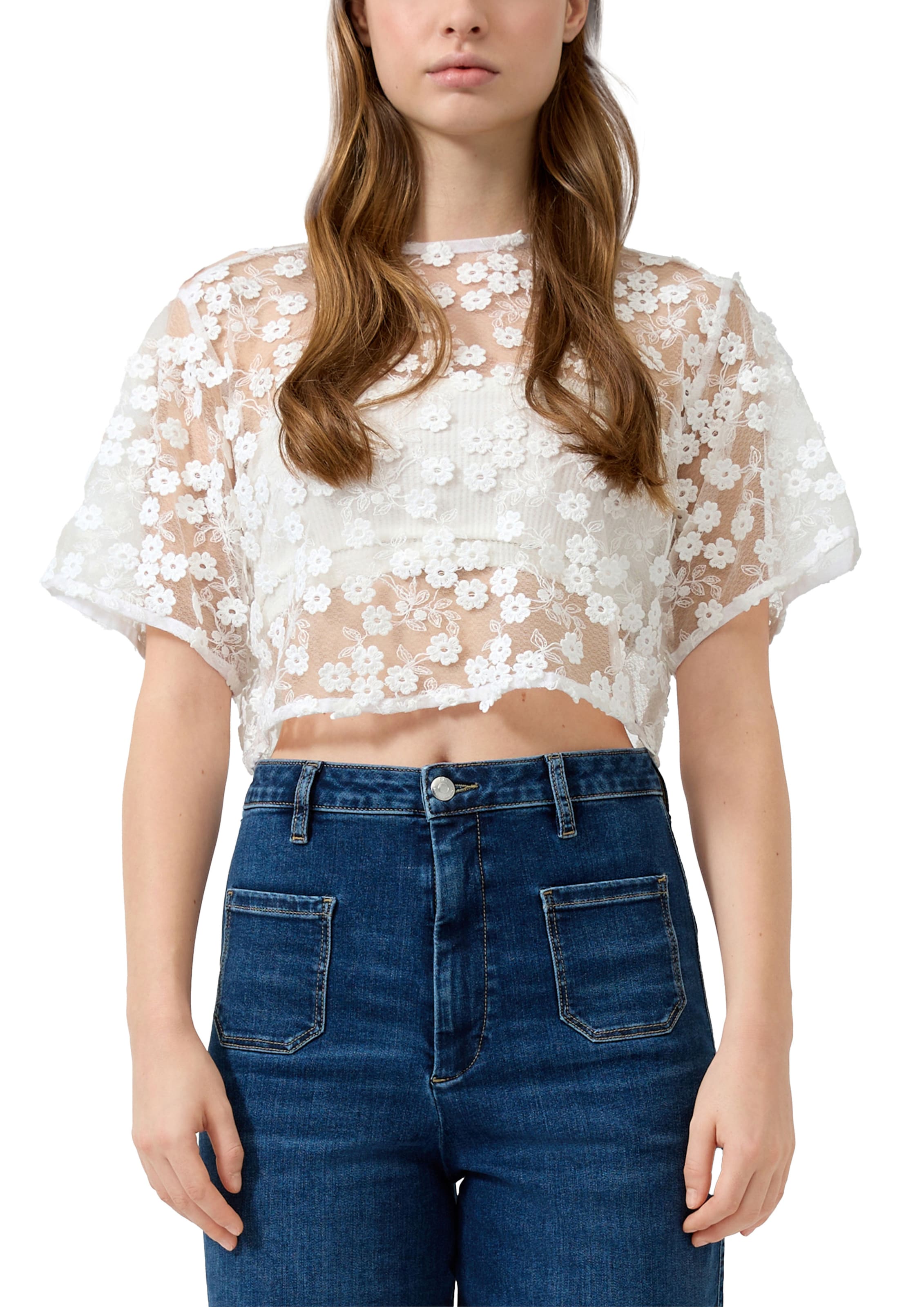 QS Bluse in Weiß