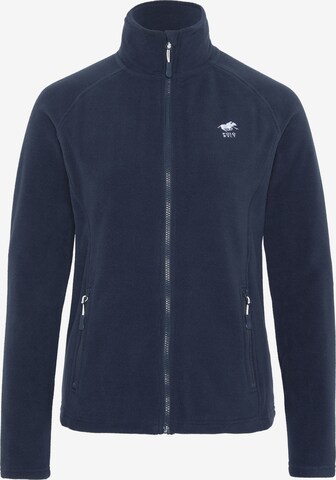 Polo Sylt Fleece Jacket in Blue: front