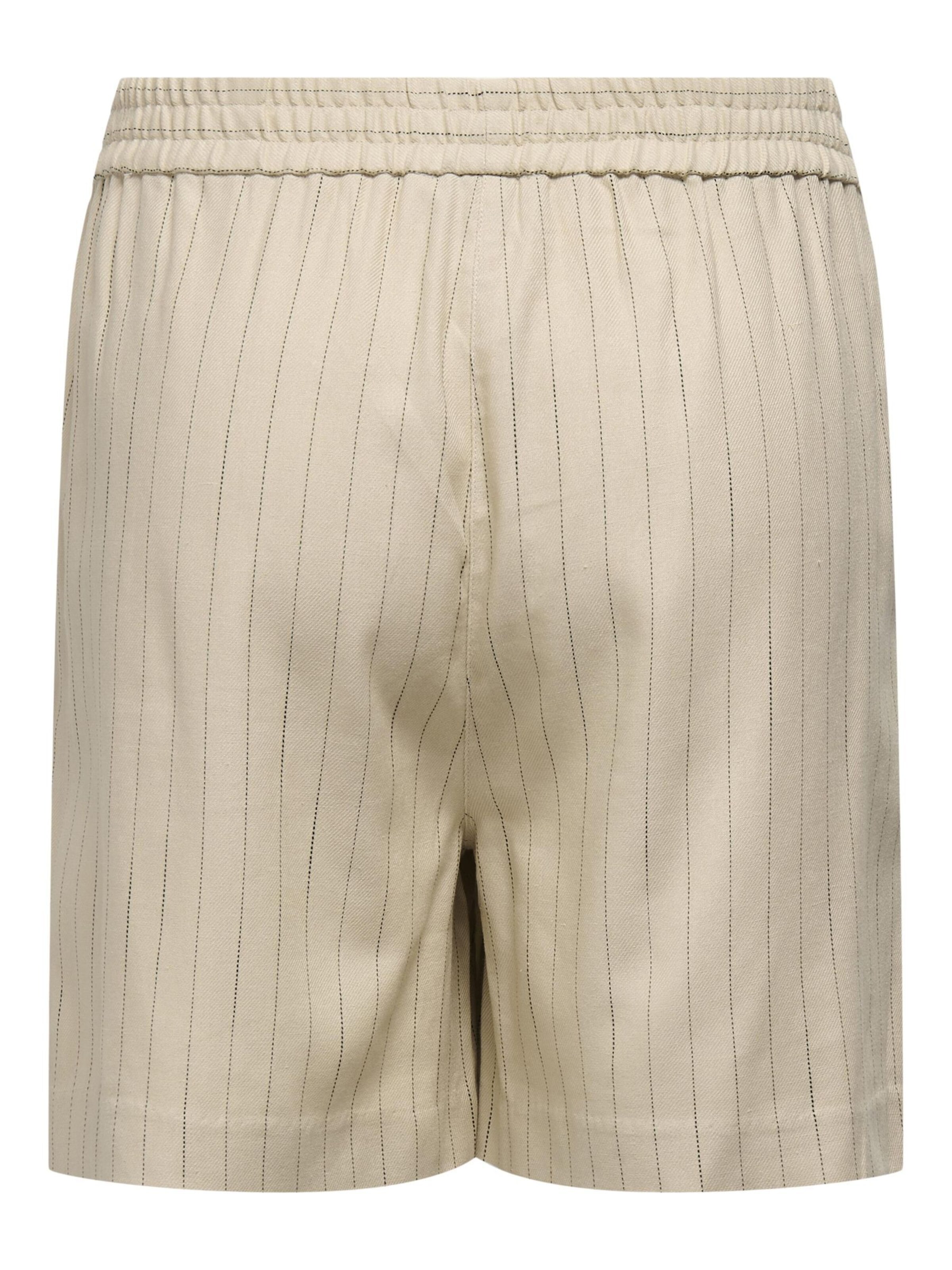 ONLY Carmakoma regular Lærredsbukser 'CARMonica' i beige