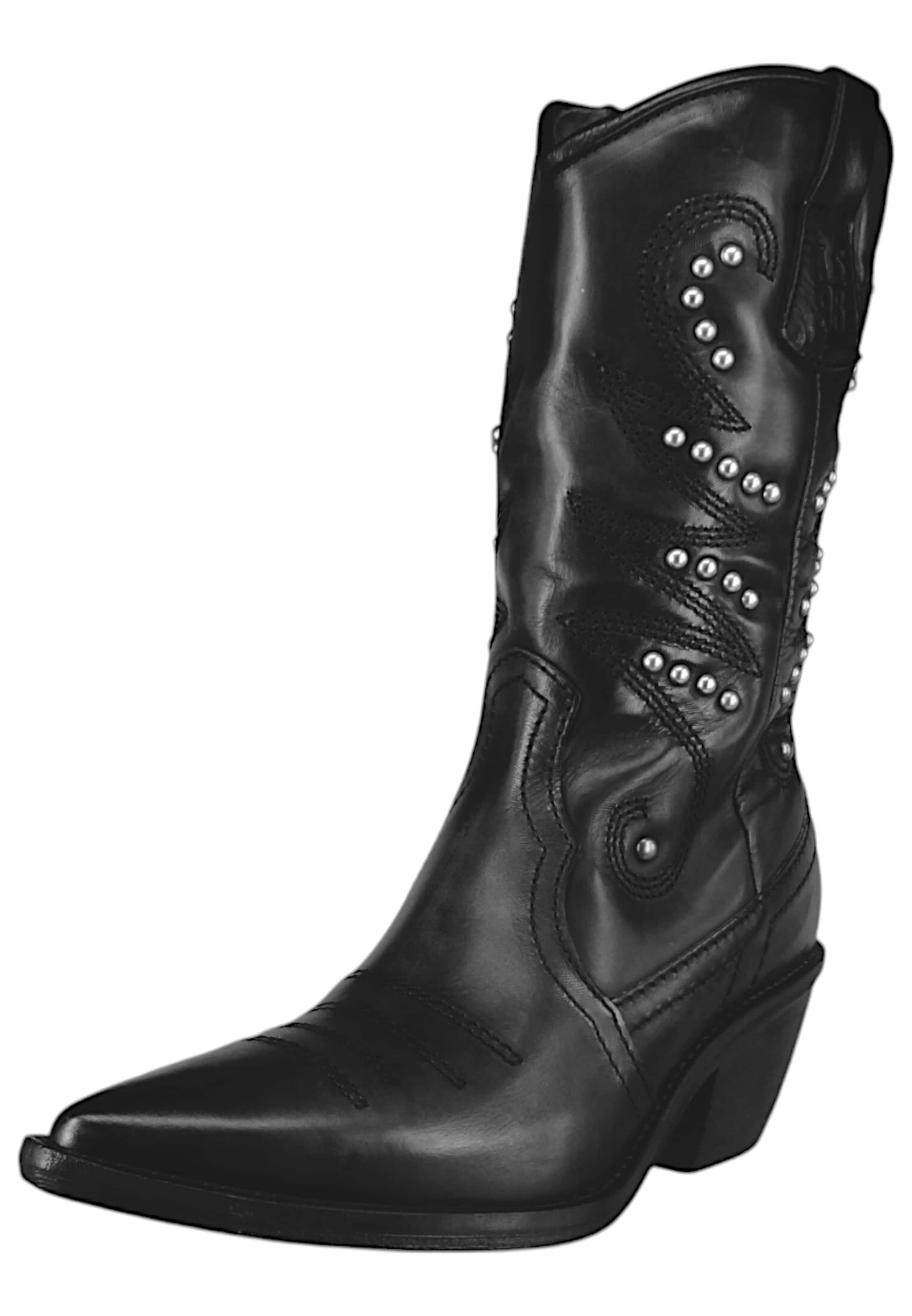 A.S.98 Cowboystiefel 'Country Western' in Schwarz: Vorderseite