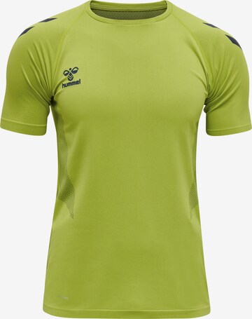 T-Shirt fonctionnel Hummel en vert : devant