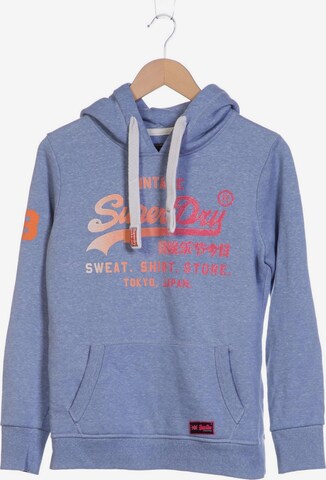 Superdry Sweatshirt & Zip-Up Hoodie in M in Blue: front