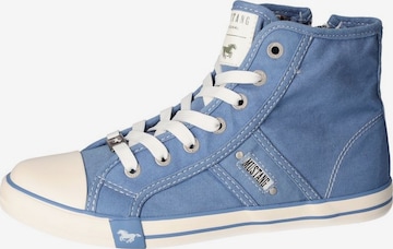 MUSTANG High-Top Sneakers in Blue: front