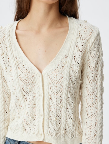 Koton Gebreid vest in Beige