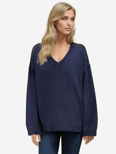 Hiccup Pull-over oversize en S en bleu nuit, Vue avec produit