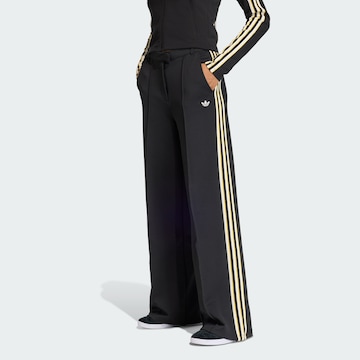 Wide Leg Pantalon 'Manager' ADIDAS ORIGINALS en noir : devant