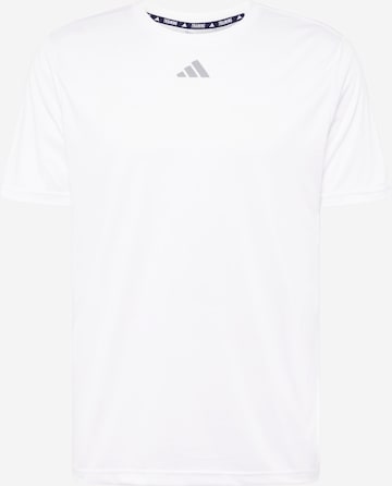 ADIDAS PERFORMANCE - Camiseta funcional 'Hiit Slogan' en blanco: frente